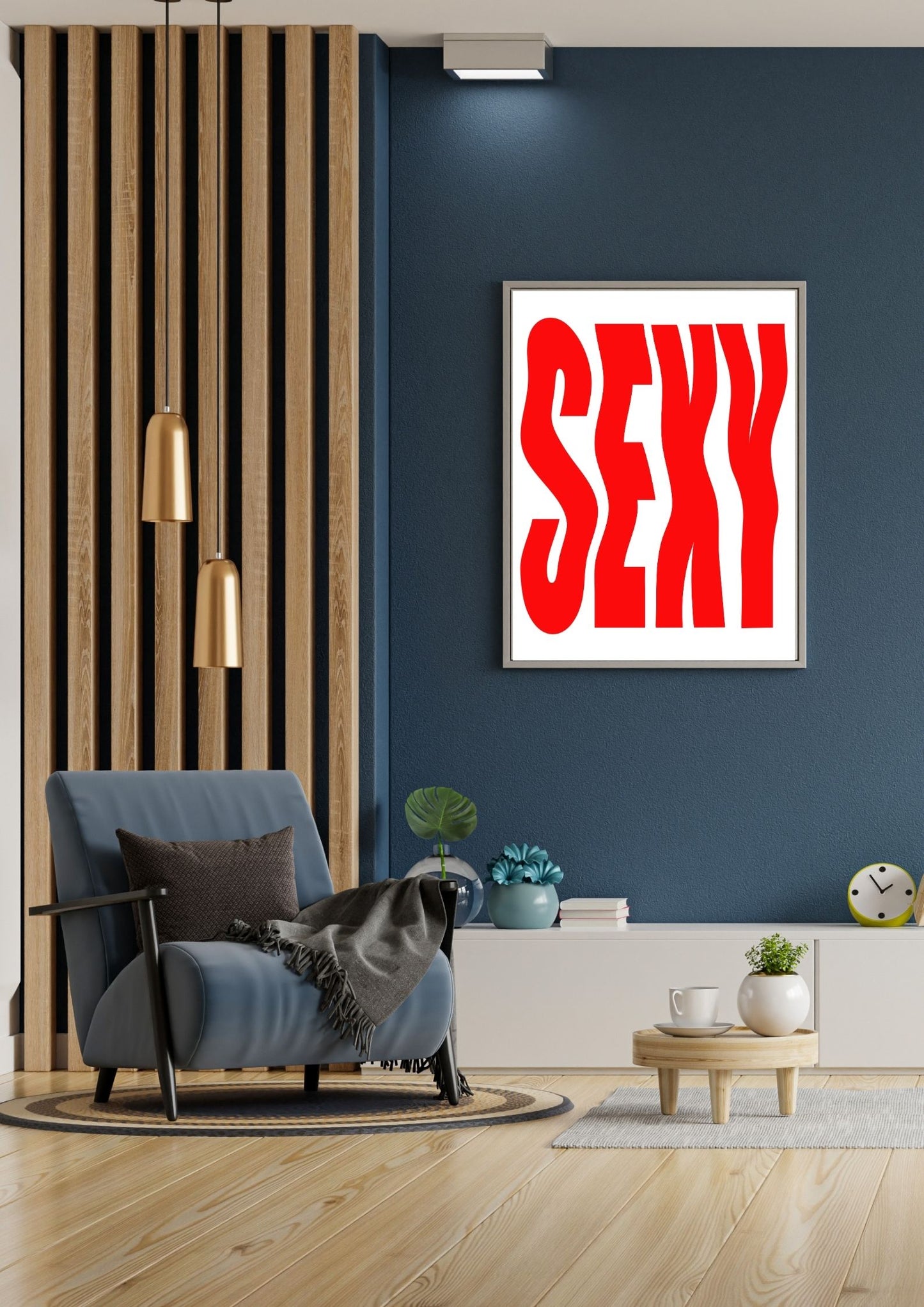 Sexy | Printable Art |Digital Download | Home Decor | Wall Art | Sexy Print | Red and White